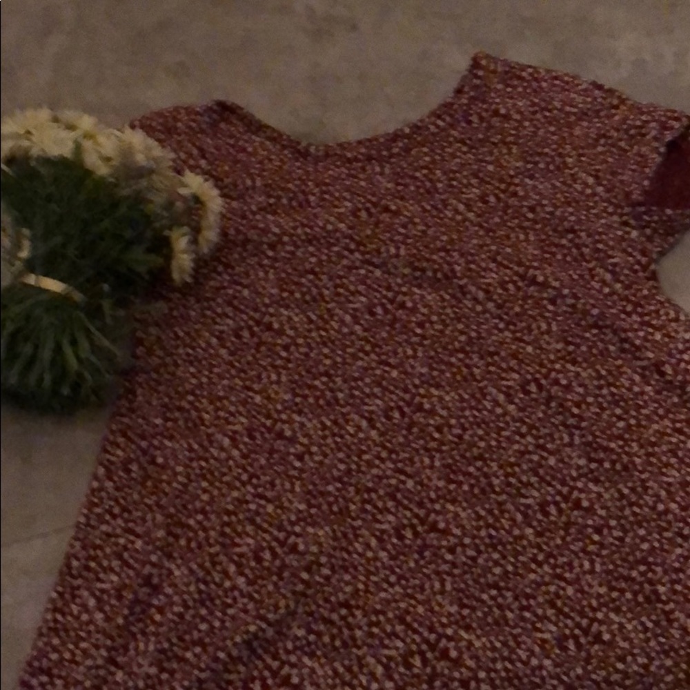 Old navy floral maroon top
